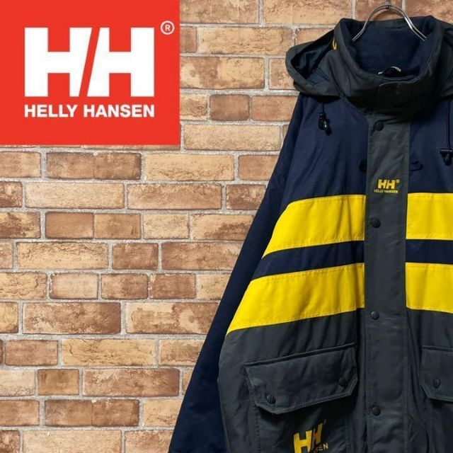 HELLY HANSEN(ヘリーハンセン)のヘリーハンセン　マウンテンパーカー　ダウンジャケット　刺繍ロゴ　アウトドア　L メンズのジャケット/アウター(マウンテンパーカー)の商品写真