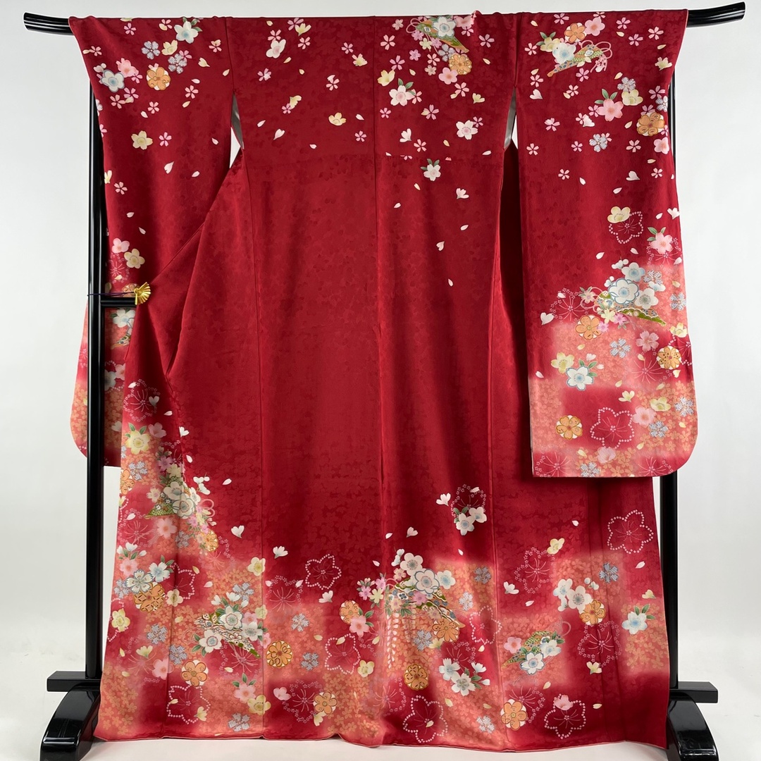 振袖 名品 身丈171cm 裄丈71cm 正絹 【中古】 【福袋セール】 hachiman ...