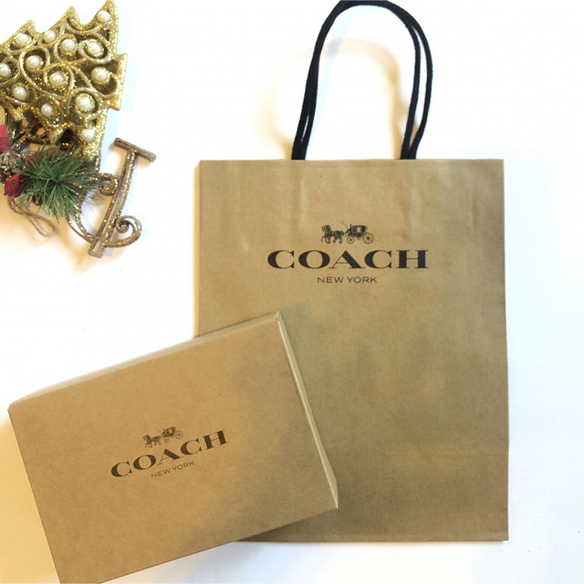 COACH(コーチ)のCOACHロゴ紙袋＆Boxセット レディースのバッグ(ショップ袋)の商品写真