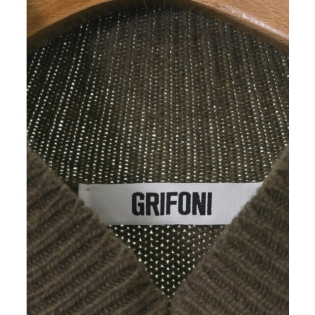 GRIFONI(グリフォーニ)のGRIFONI グリフォーニ ニット・セーター 44(S位) 茶 【古着】【中古】 メンズのトップス(ニット/セーター)の商品写真