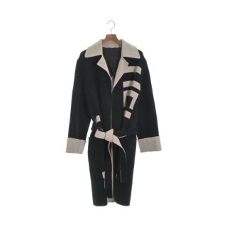 HELMUT LANG ヘルムートラング コート(その他) S 黒x白 | www