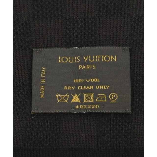 LOUIS VUITTON ルイヴィトン マフラー - 茶x黒(総柄)