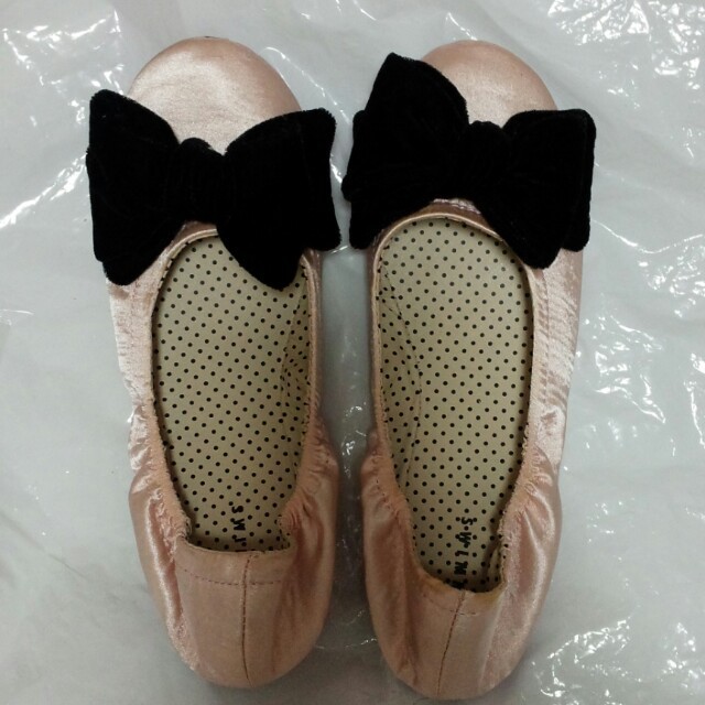 SWIMMER(スイマー)のリボン付き　バレエシューズ レディースの靴/シューズ(サンダル)の商品写真