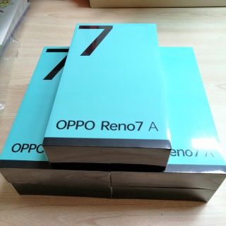 オッポ(OPPO)の新品未開封 OPPO Reno7 A スターリーブラック ワイモバイル版 5台(スマートフォン本体)