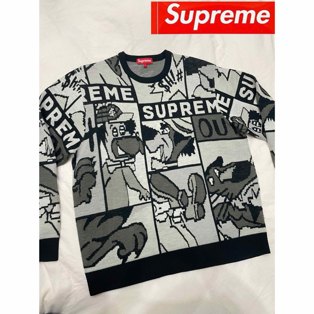 【綺麗】supreme cartoon sweater カートゥーン　セーター