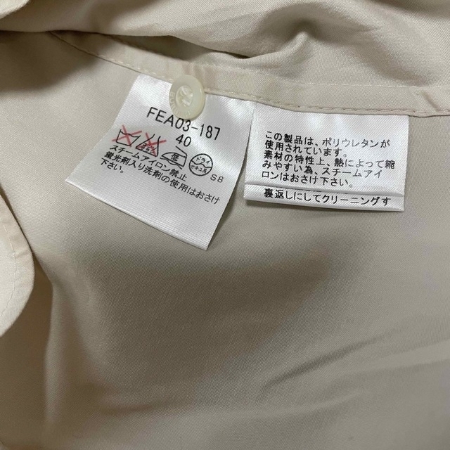 BURBERRY(バーバリー)の美品　BURBERRY バーバリー　ノバチェックシャツ　ベージュ　40 春　七分 レディースのトップス(シャツ/ブラウス(長袖/七分))の商品写真