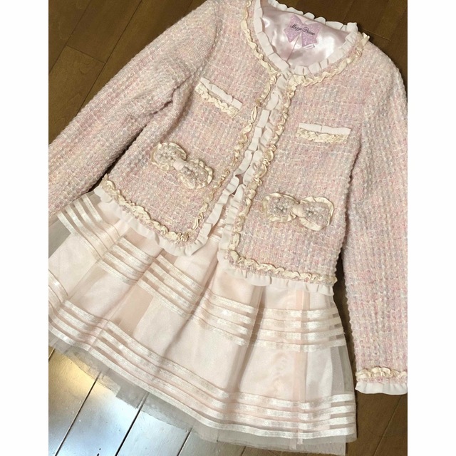 mezzo piano(メゾピアノ)のmezzo pianoメゾピアノ  キッズフォーマルセットsize120~130 キッズ/ベビー/マタニティのキッズ服女の子用(90cm~)(ドレス/フォーマル)の商品写真