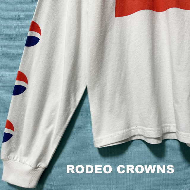 RODEO CROWNS WIDE BOWL(ロデオクラウンズワイドボウル)の【RODEO CROWNS】PEPSIコラボ ロングTシャツ タグ付未使用 レディースのトップス(Tシャツ(長袖/七分))の商品写真