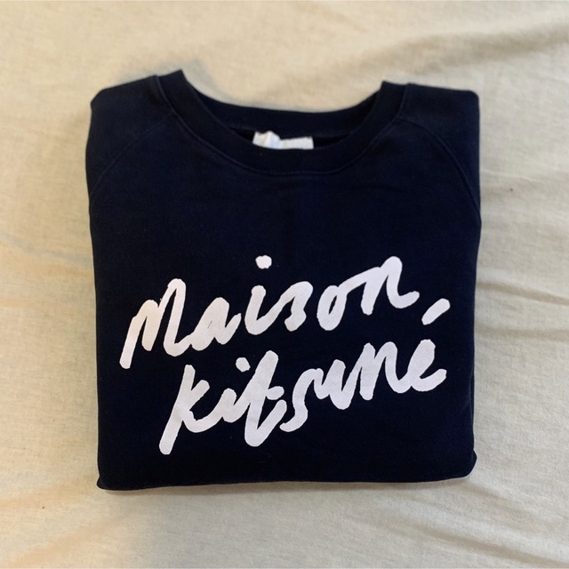 【値下げ】メゾンキツネ(maison kitsune)スウェット　ネイビー