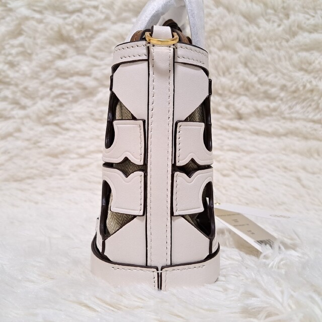 Tory Burch - 【新品】TORY BURCH カットアウト トートバッグ ミニ 白