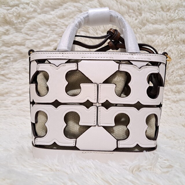 Tory Burch - 【新品】TORY BURCH カットアウト トートバッグ ミニ 白