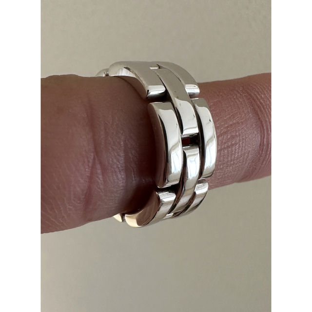 Cartier(カルティエ)のCartier マイヨンパンテール3ロウWGリング 59号 ヴィンテージ レディースのアクセサリー(リング(指輪))の商品写真