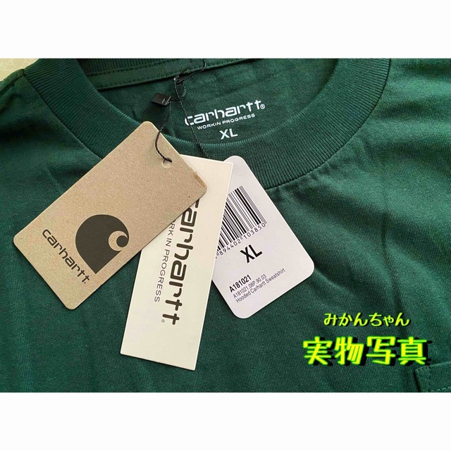 carhartt(カーハート)の【新品未使用品★ＸＬサイズ】カーハート★Tシャツ★ハンターグリーン★半袖★HTG メンズのトップス(Tシャツ/カットソー(半袖/袖なし))の商品写真