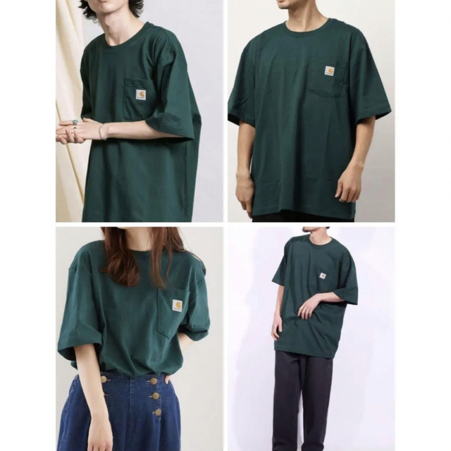 carhartt(カーハート)の【新品未使用品★ＸＬサイズ】カーハート★Tシャツ★ハンターグリーン★半袖★HTG メンズのトップス(Tシャツ/カットソー(半袖/袖なし))の商品写真