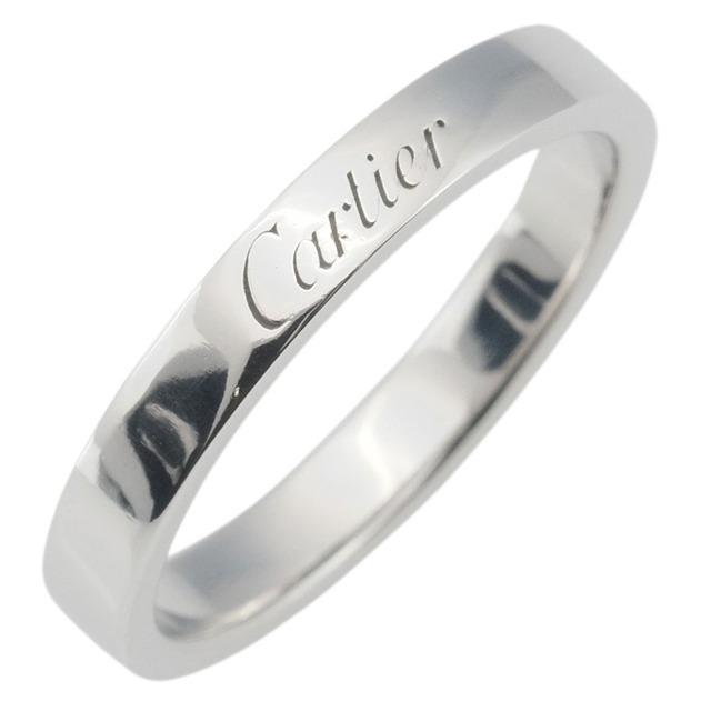 Cartier - 【CARTIER】カルティエ C ドゥ カルティエ エングレーブド Pt950プラチナ 12号 レディース リング・指輪