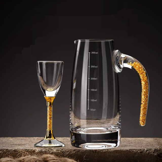 グラス 冷酒器 冷酒グラス グラスセット ショットグラス 金箔入れ高級