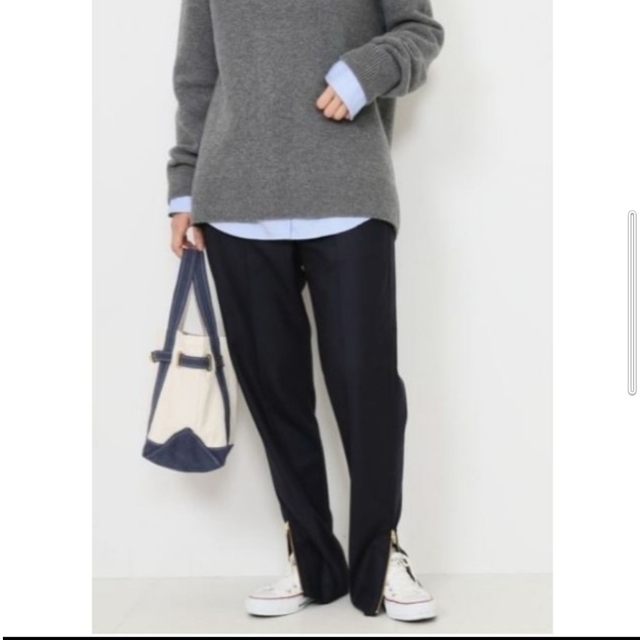Deuxieme Classe フラノスリットテーパードパンツ