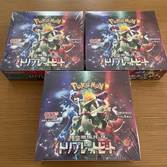 新品未開封シュリンク付き　ポケモンカード　トリプレットビート 3BOX