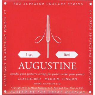 AUGUSTINE クラシックギター弦 セットRED-SET オーガスティン(アコースティックギター)