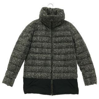 超目玉 モンクレール Lievre チェック柄 ファー ウール ダウン
