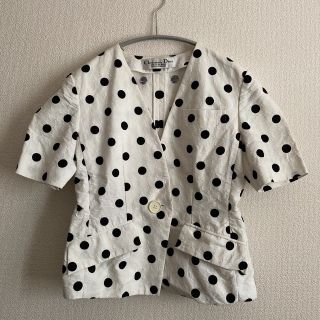 Christian Dior - 【良品】Christian Dior ノーカラージャケット