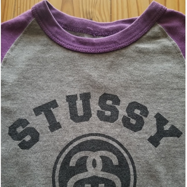 STUSSY(ステューシー)のSTUSSY KIDS ステューシーキッズ  ラグランTシャツ(七分袖) キッズ/ベビー/マタニティのキッズ服男の子用(90cm~)(Tシャツ/カットソー)の商品写真