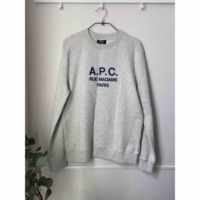 メンズ APC アーペーセー ロゴ刺繍スウェット メンズM 即日可 rachael