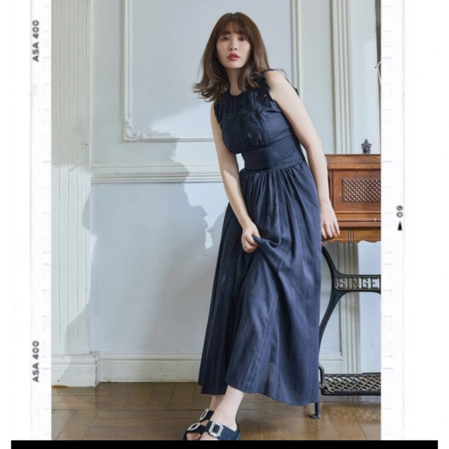 Her lip to - 【美品】Back Lace-Up Cotton Long Dressの通販 by ruuu ...