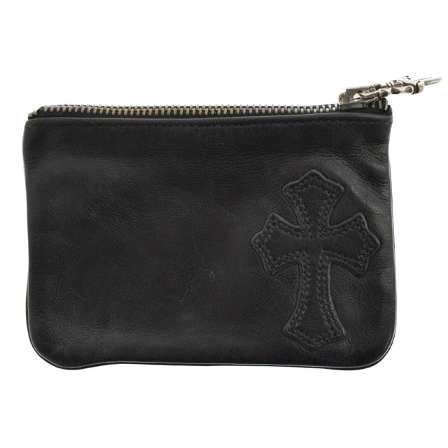 CHROME HEARTS クロムハーツ ZPR CHNG PURSE チェンジパース クロスパッチダガージップレザーコインケース ブラックのサムネイル