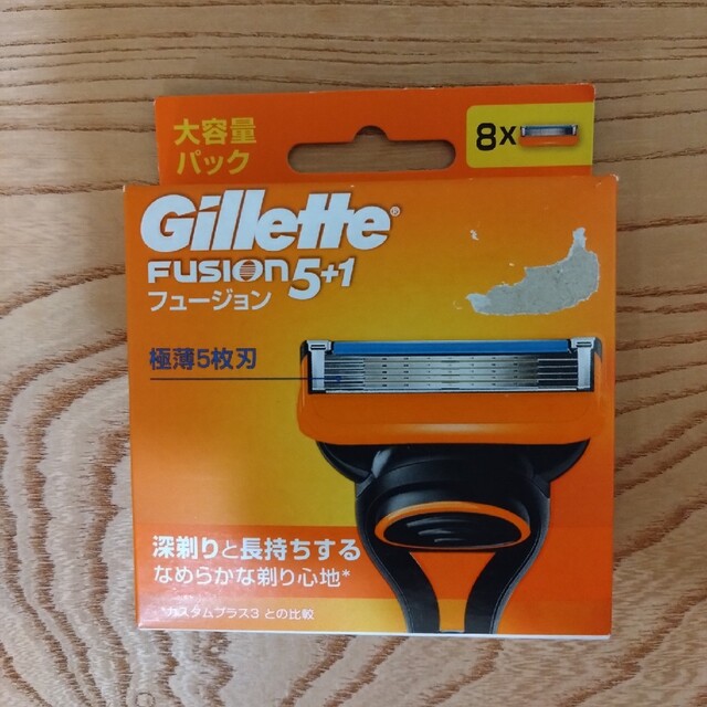 Gillette(ジレット)のジレット フュージョン 5＋1 替刃8個入 新品未使用    正規品【パッケ コスメ/美容のボディケア(その他)の商品写真