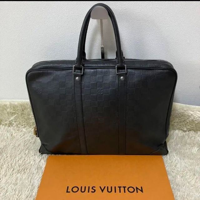 競売 LOUIS ルイヴィトン アンフィニ ポルトドキュマン ビジネスバッグ