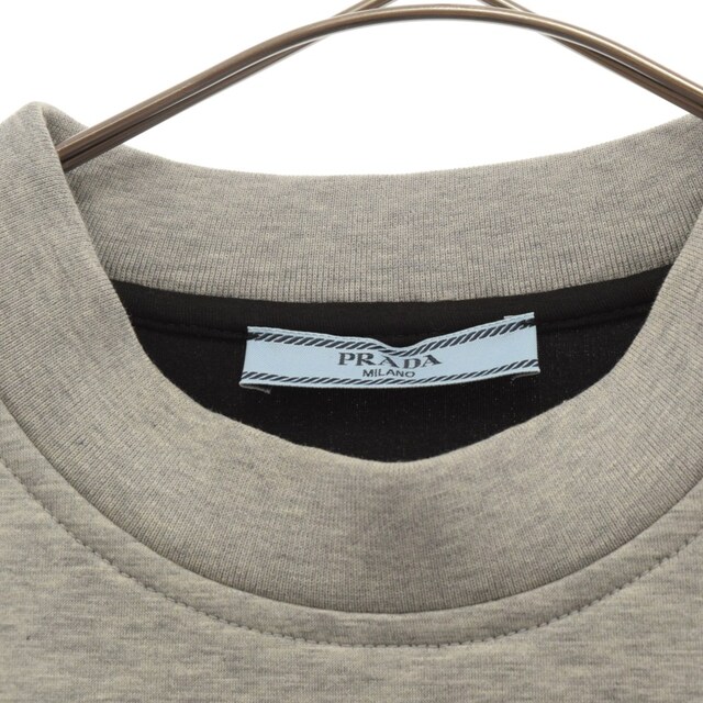 PRADA(プラダ)のPRADA プラダ コットンクルーネック半袖Tシャツ 135657-S211-1POH グレー レディースのトップス(Tシャツ(半袖/袖なし))の商品写真