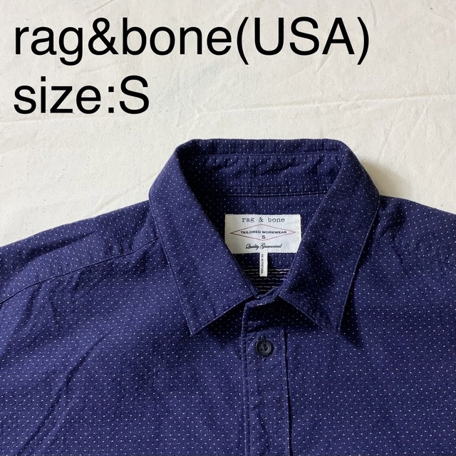 rag&bone(USA)コットンステッチワークドットシャツ 楽天 www