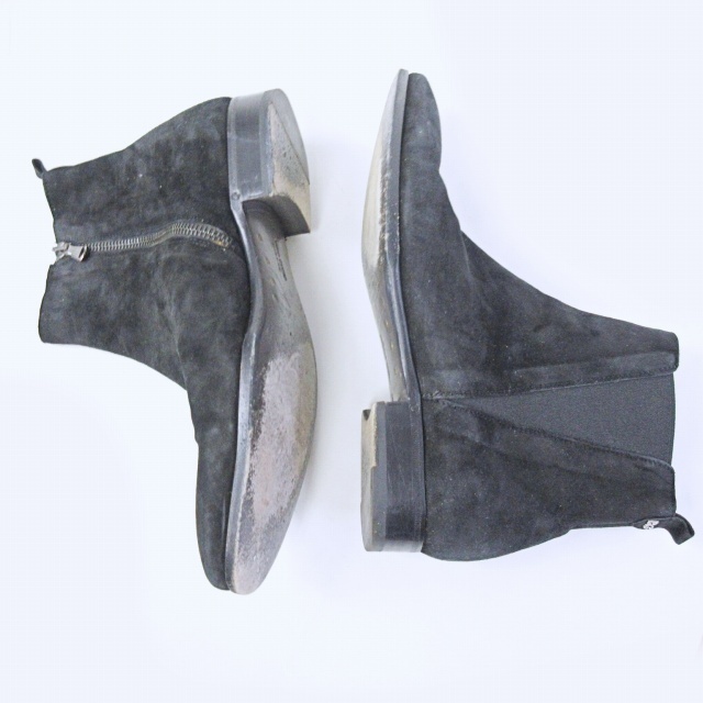 DOLCE&GABBANA(ドルチェアンドガッバーナ)のドルチェ&ガッバーナ ドルガバ サイドゴアブーツ ショート スウェード 黒 8 メンズの靴/シューズ(ブーツ)の商品写真