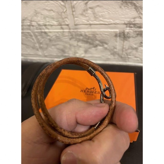 D エルメス ブレスレット HERMES チョーカー レザー-