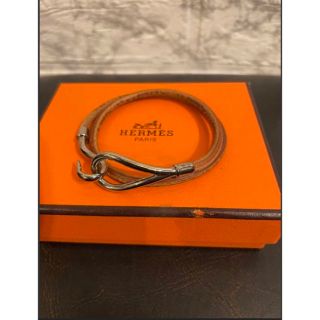 エルメス(Hermes)のD エルメス　ブレスレット　HERMES チョーカー　レザー(ブレスレット/バングル)