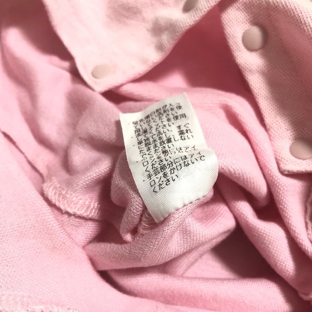 familiar(ファミリア)のfamiliar ファミリア ピンク 半袖 ロンパース うさぎ刺繍 70 キッズ/ベビー/マタニティのベビー服(~85cm)(ロンパース)の商品写真