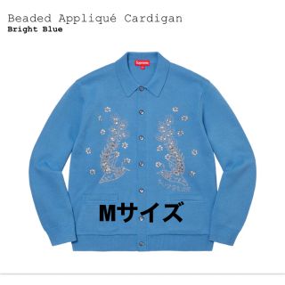 シュプリーム(Supreme)の新品未使用 M supreme Beaded Applique Cardigan(カーディガン)