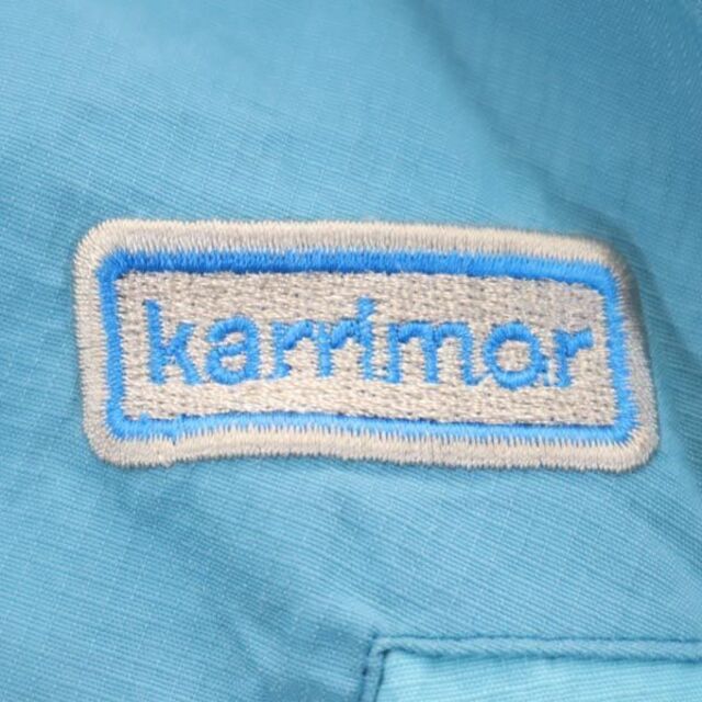 karrimor(カリマー)のカリマー アウトドア ナイロンジャケット XXS 水色系 Karrimor ロゴ刺繍 メンズ 【中古】  【230310】 メンズのジャケット/アウター(ダッフルコート)の商品写真