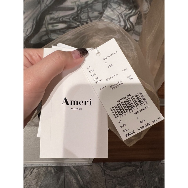 Ameri VINTAGE - Ameri MEDI PRINT LAYERED SHEER SET TOPの通販 by