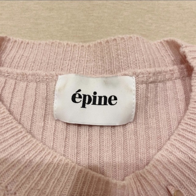 épine(エピヌ)のエピヌ epine ピンクニット レディースのトップス(ニット/セーター)の商品写真