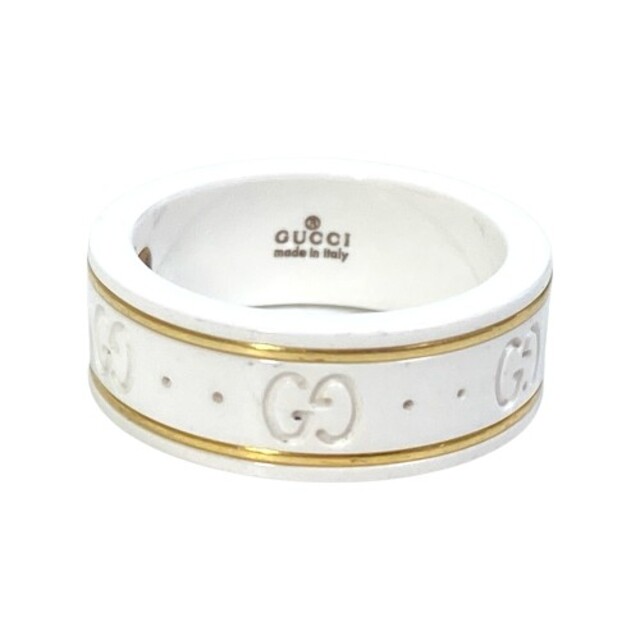 Gucci(グッチ)のグッチ GUCCI アイコンリング リング・指輪 セラミック ゴールド メンズのアクセサリー(リング(指輪))の商品写真