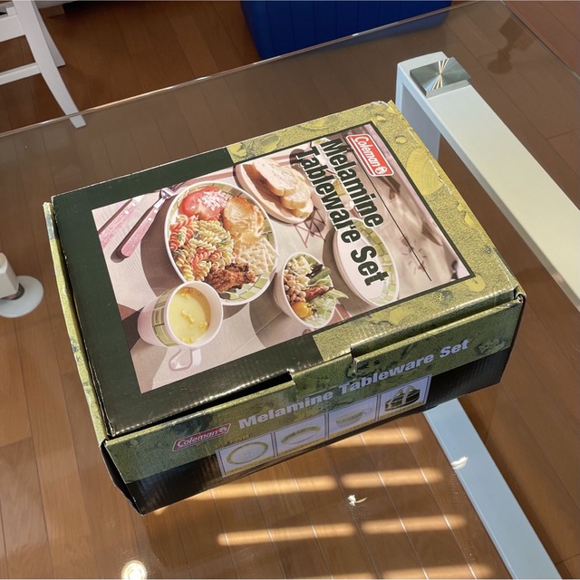 美品】Coleman コールマン メラミン テーブルウェアセット