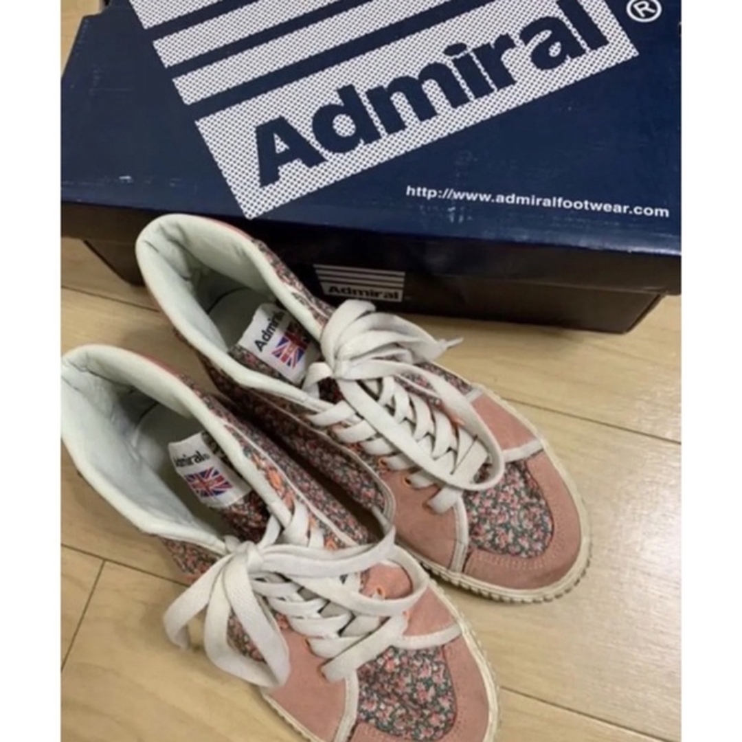 Admiral(アドミラル)の4/20〆◎スニーカー花柄アドミラル貴重コンバースピンクニューバランス春ナイキ好 レディースの靴/シューズ(スニーカー)の商品写真