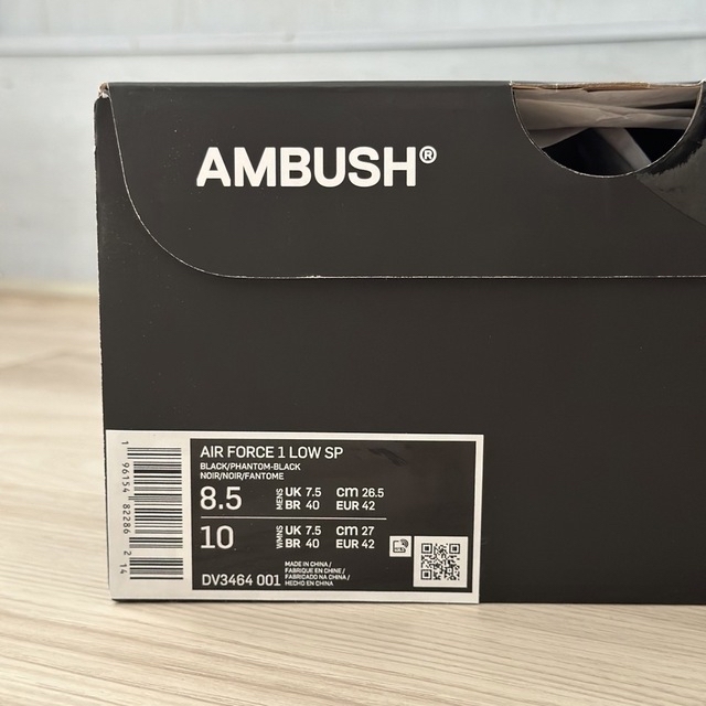 NIKE(ナイキ)のAMBUSH × Nike Air Force 1 Low Black メンズの靴/シューズ(スニーカー)の商品写真