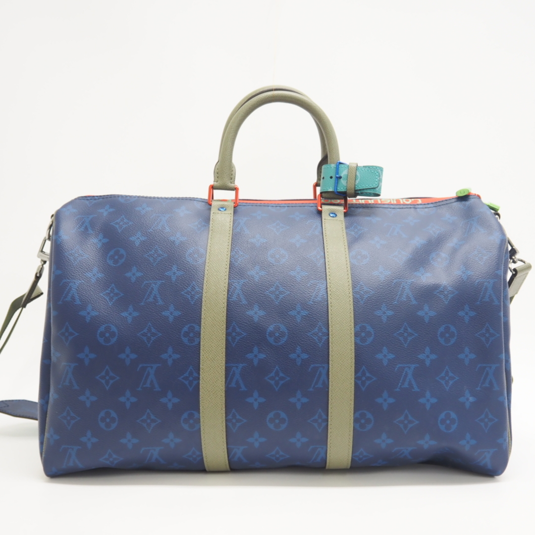 ルイヴィトン LOUIS VUITTON ボストンバッグ
 モノグラムパシフィック キーポル バンドリエール45 M43855 ブルー