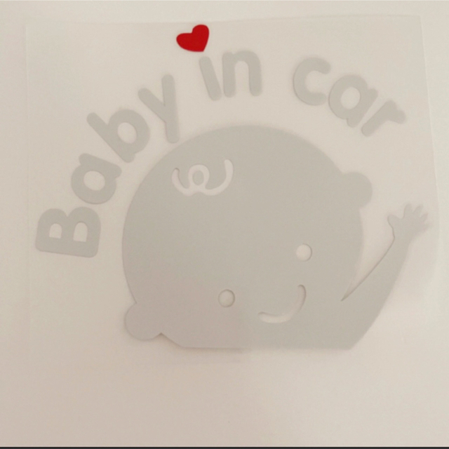 【未使用】Baby in carのステッカー 自動車/バイクの自動車(車外アクセサリ)の商品写真