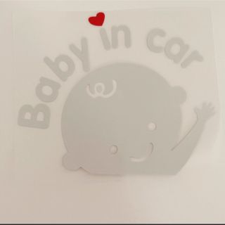 【未使用】Baby in carのステッカー(車外アクセサリ)