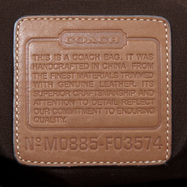 【美品】COACH(コーチ)キャンバスレザー 2wayショルダーバッグ ブラウン