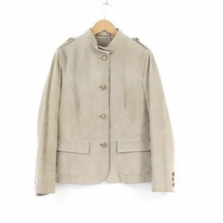 マックスマーラ(Max Mara)のmaxmaraWEEKEND マックスマーラ レザージャケット 1点 グレー 36 本革 レディース AY3361B2 (ロングコート)